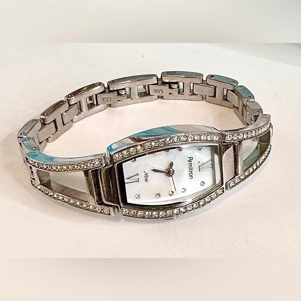 Vintage Armitron Swarovski Crystal Dress Watch